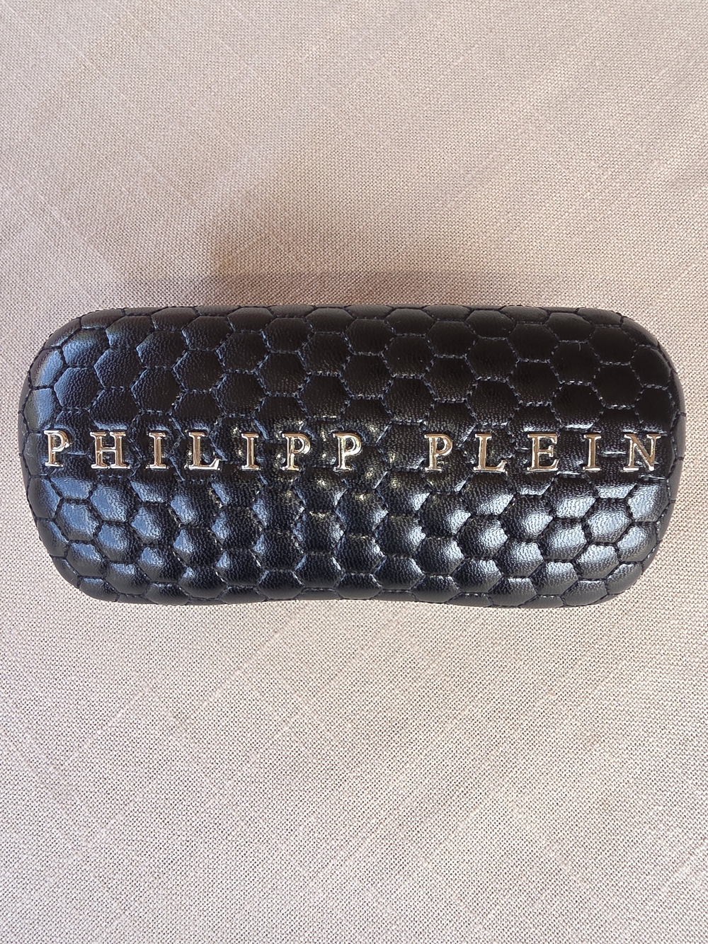 Phillip Plein Black Clamshell Eyeglasses-Sunglasses Box With Cloth Mint Cond